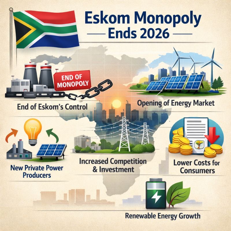 Eskom Monopoly Ends 2026